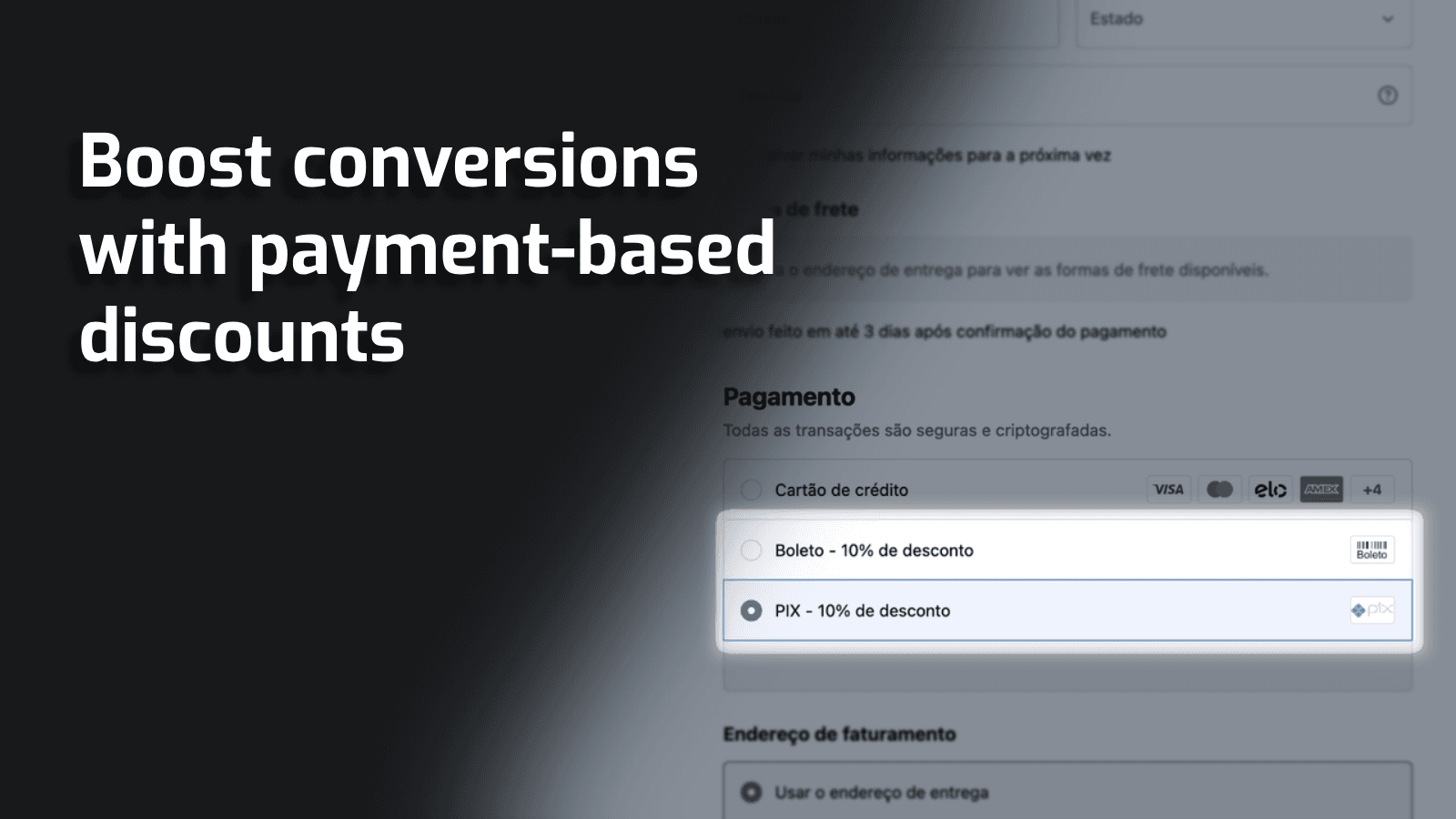 Boost conversions with payment-based discounts