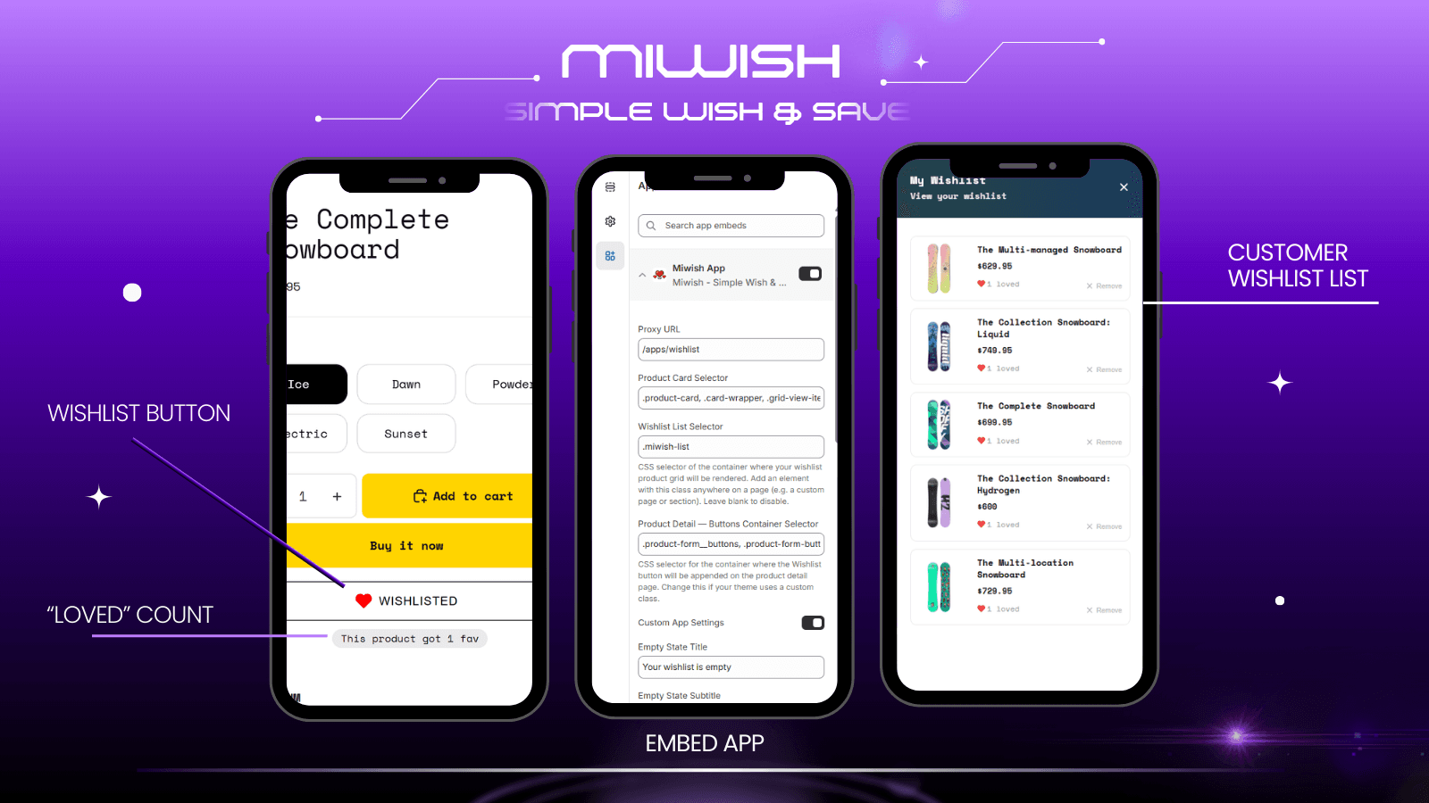 Miwish - Simple Wish & Save