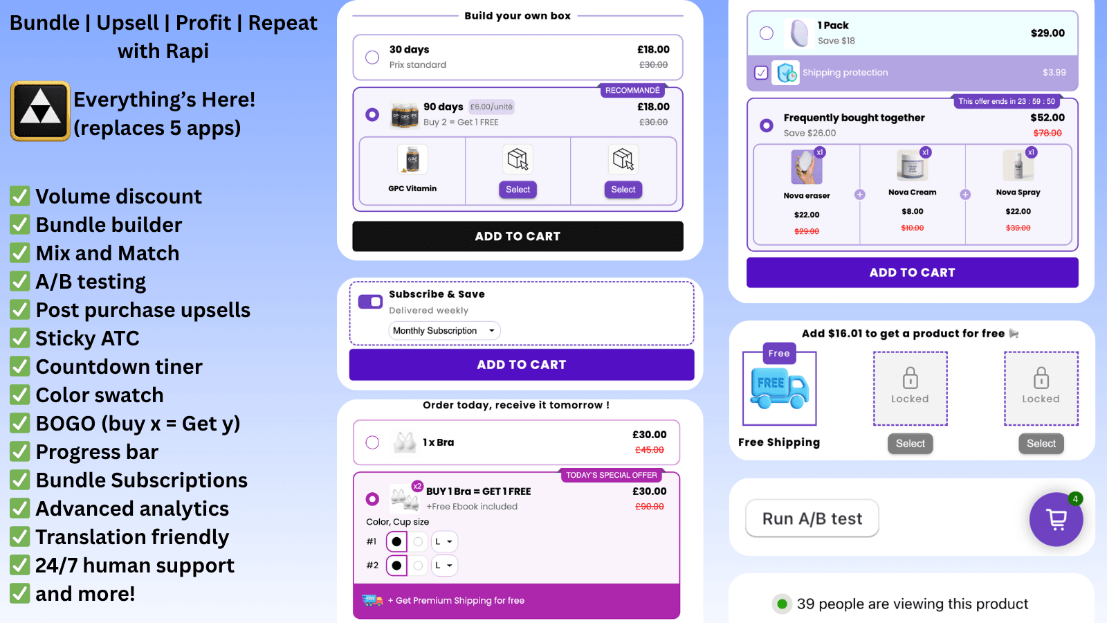 Best Bundle builder app for Shopify and quantity breaks
