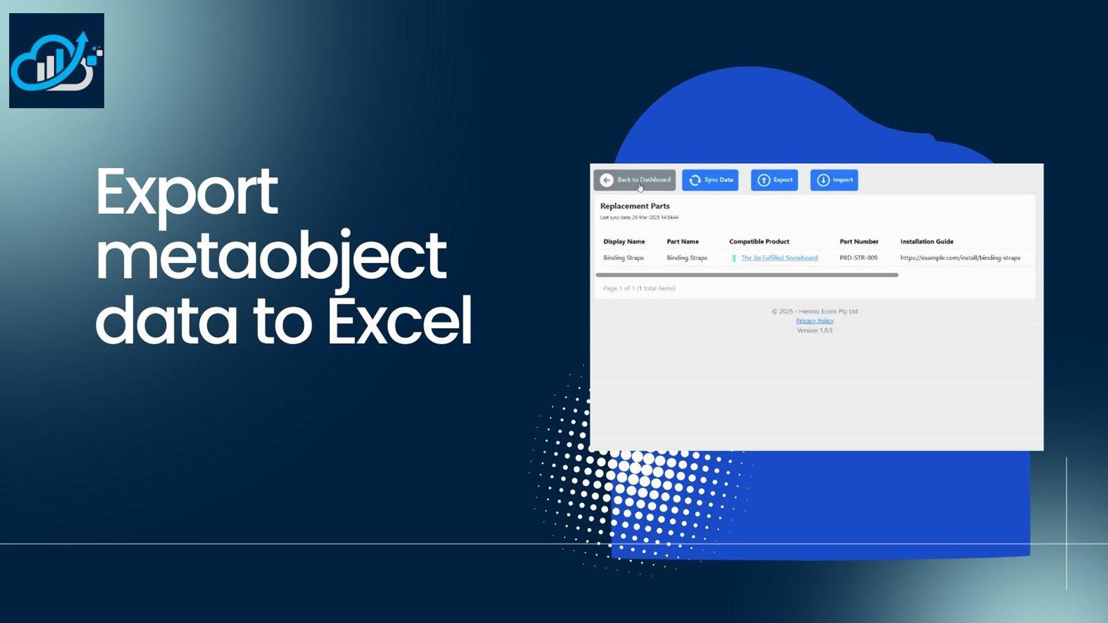 Export metaobject data to manage in Excel