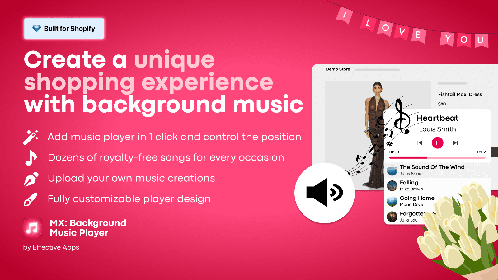 Boost engagement with a customizable background music player