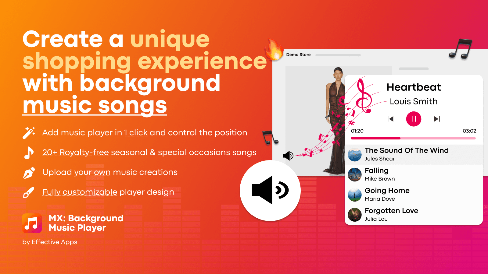 Boost engagement with a customizable background music player