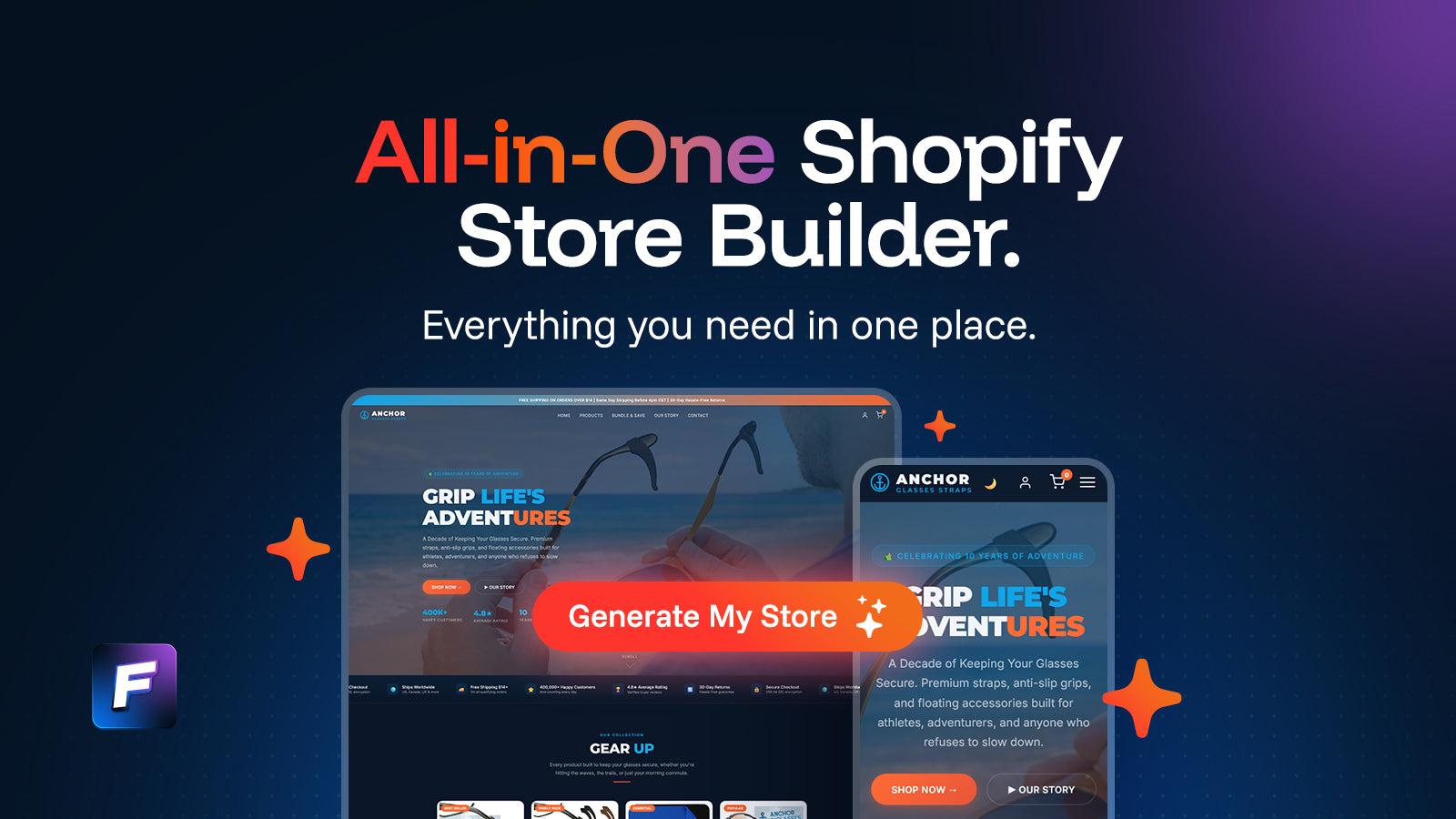 all-in-one shopify store builder