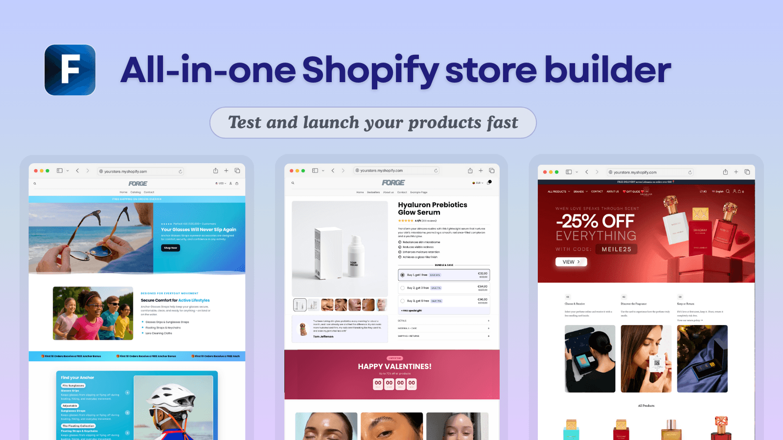 Build your store in minutes with AI