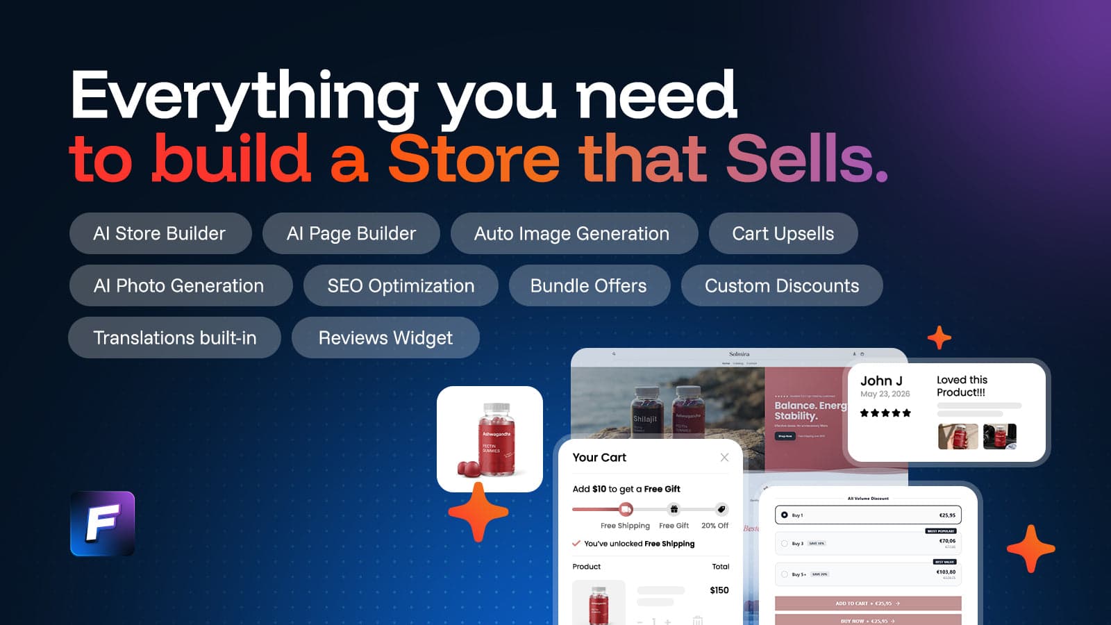 everything you need for a high converting store