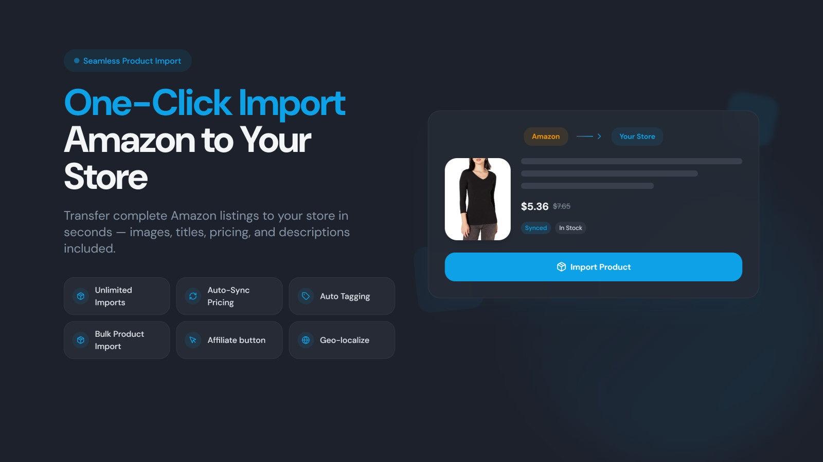 Amazon to Shopify Import