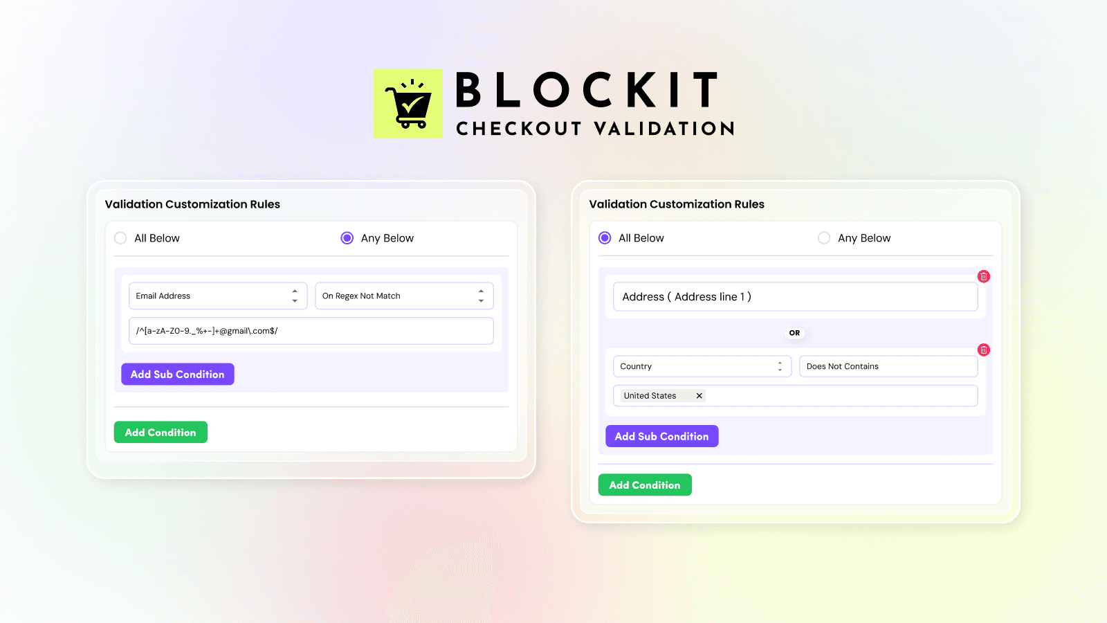 Blockit: Checkout Validation