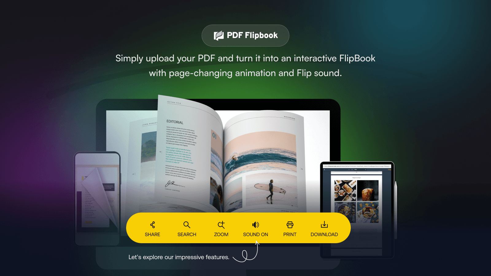 Easy to create flipbooks
