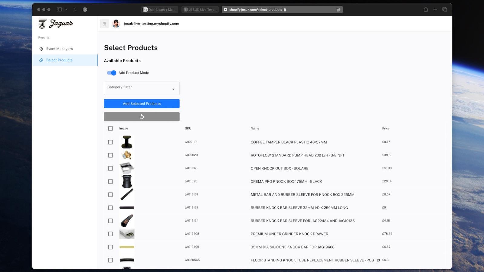 Product Stock Sync Management Portal