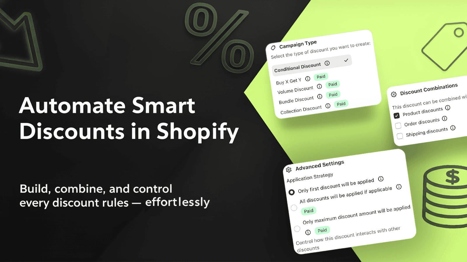 Custom Discount Rules for Shopify, Conditional discounts rules