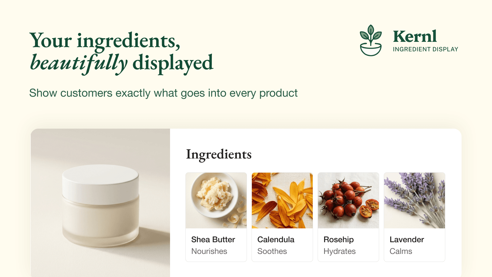 Showcase what makes your products special