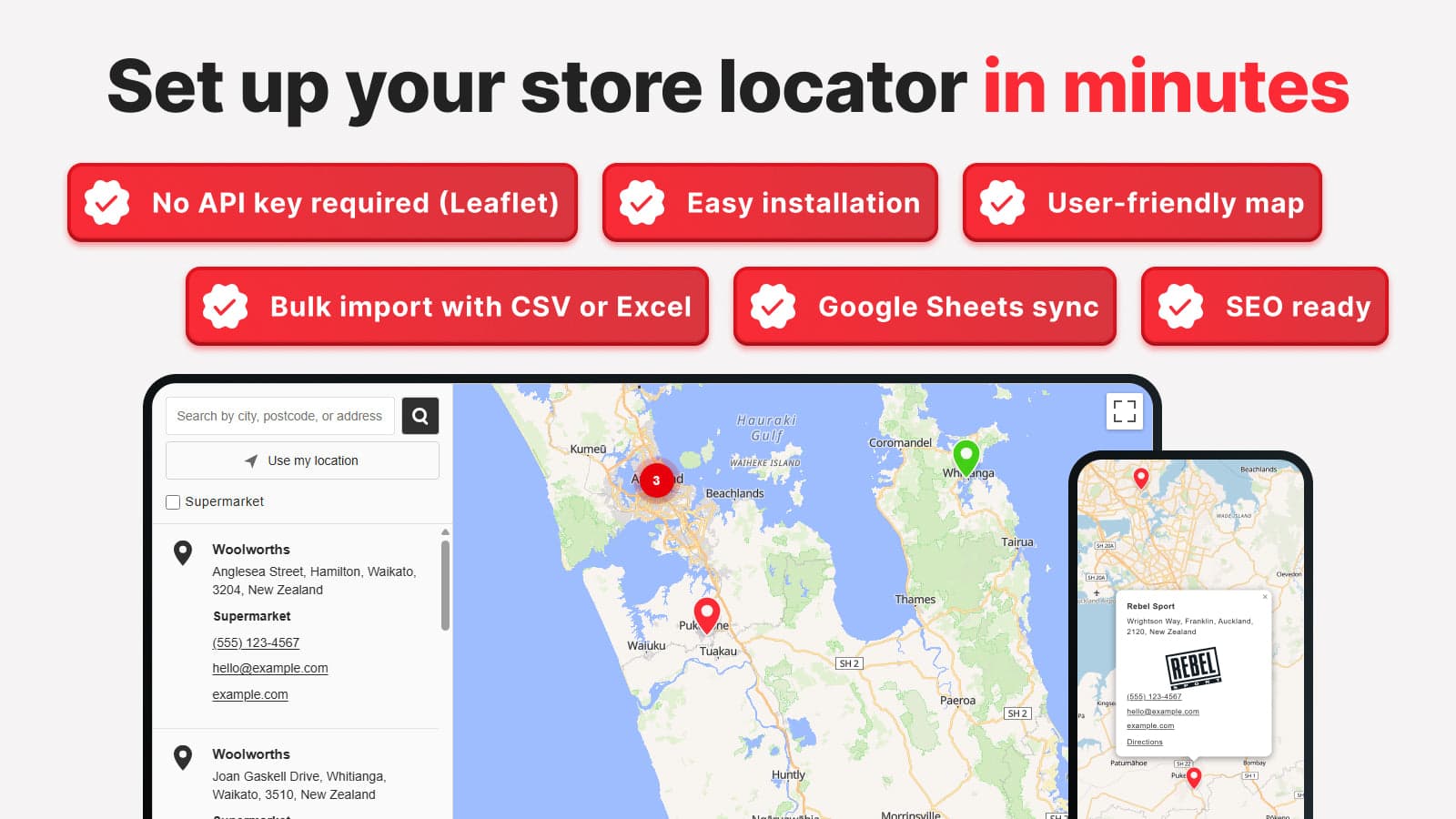 Store locator & stockist map setup
