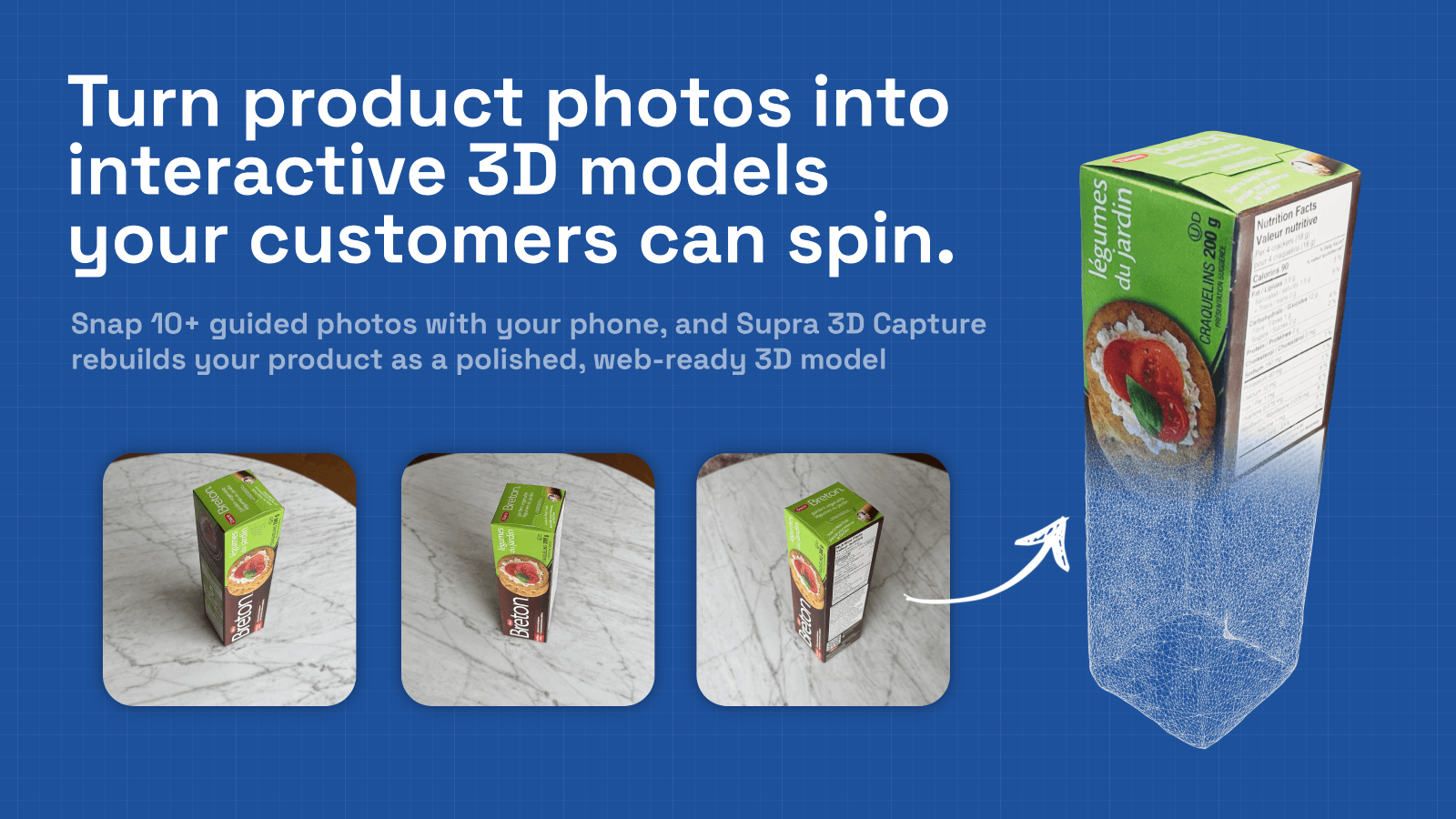 Create Shopify 3D models from product photos