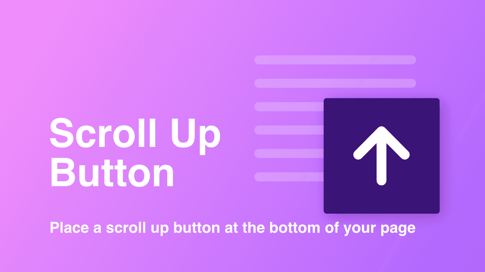 scroll up button