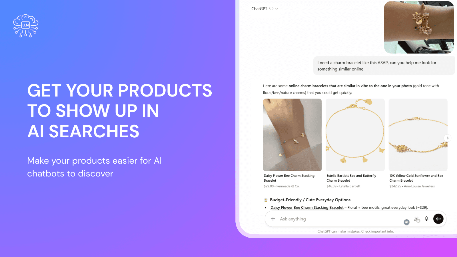 Get your products to show up in AI searches