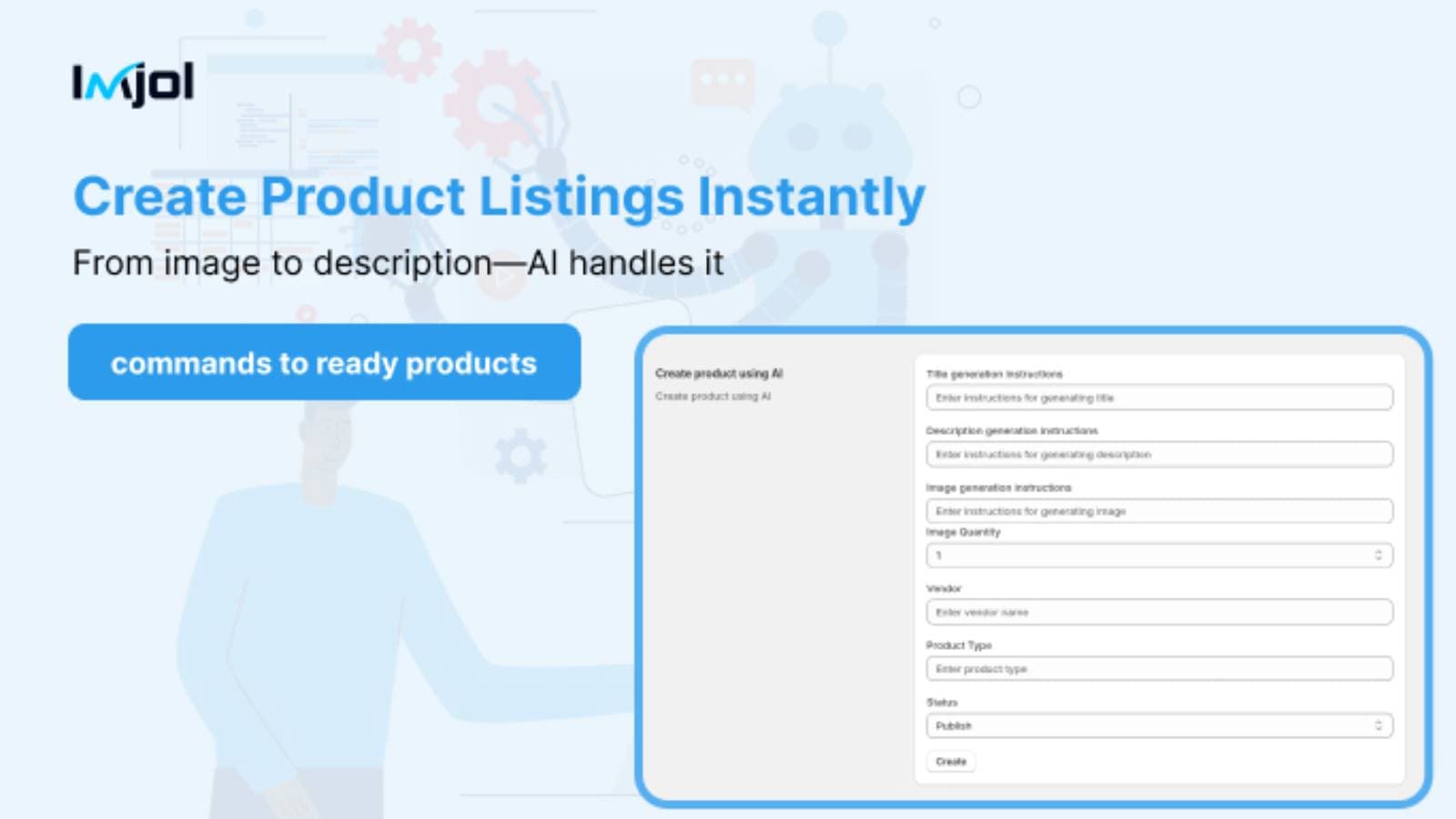 Create Shopify products using AI automation