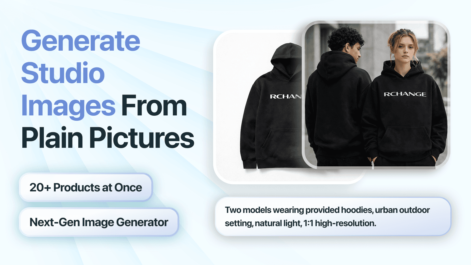 Generate AI product images in bulk from existing product photos