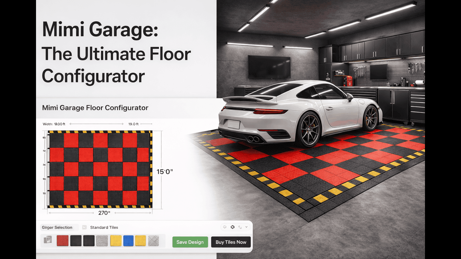 Garage floor configurator