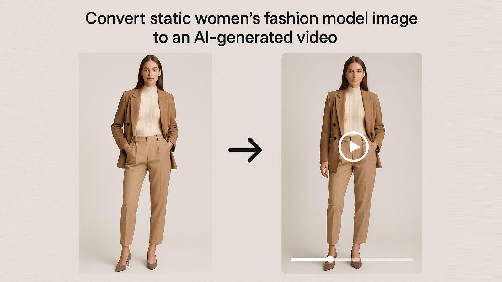 EpicApp main feature of converting static image to AI video
