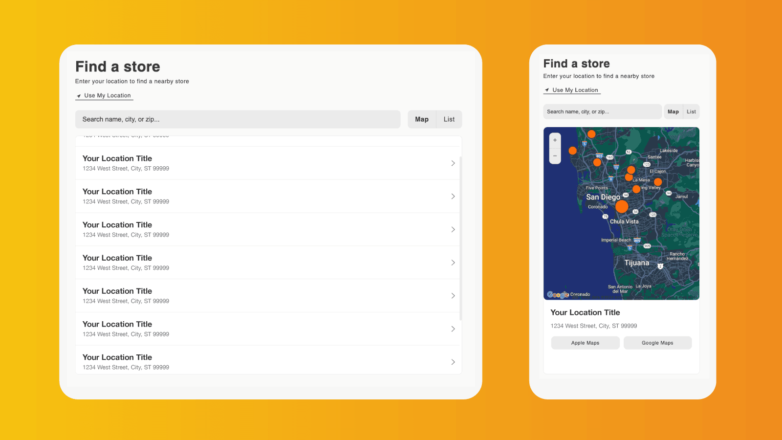 Finding a store has never been easier