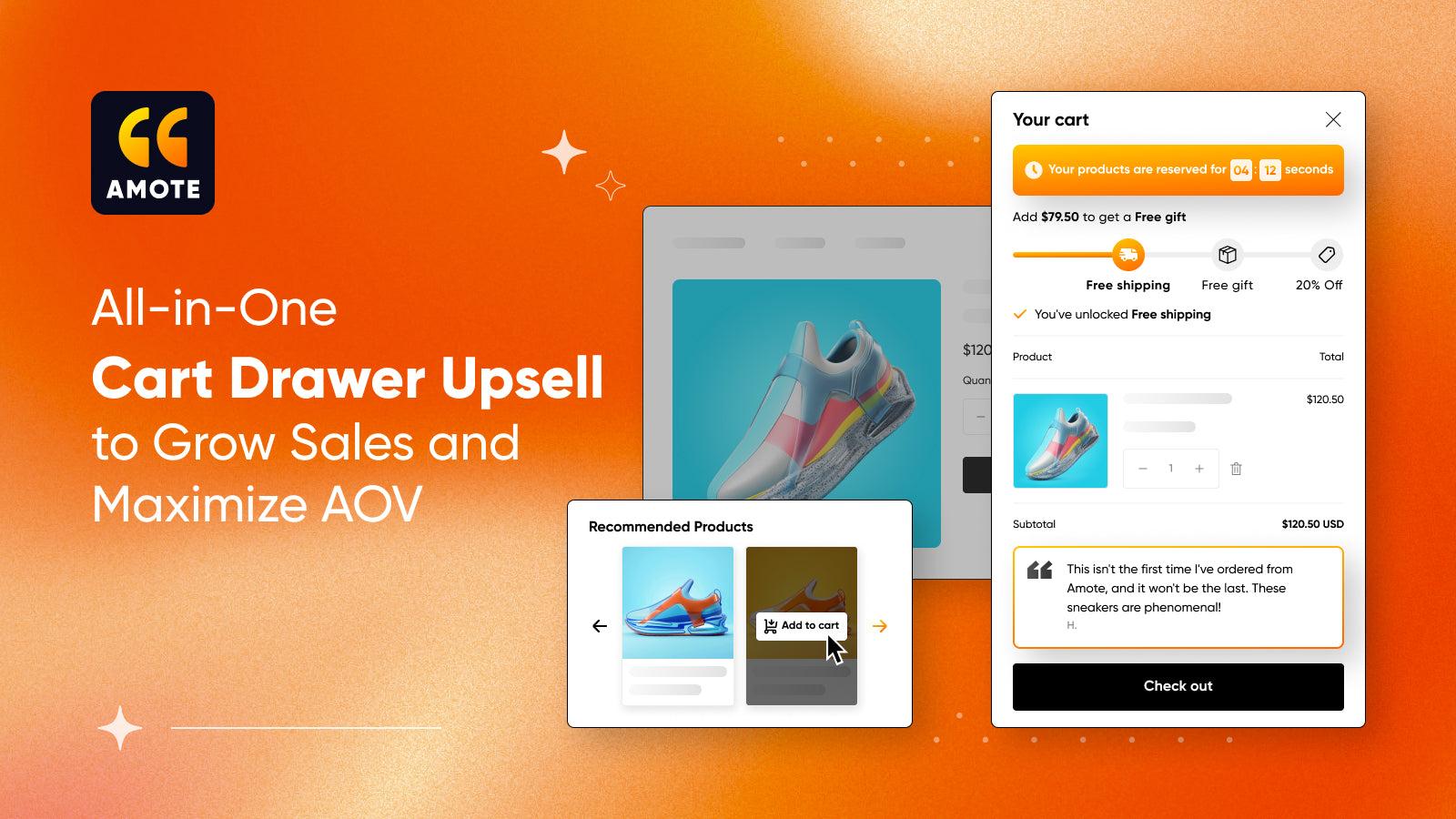 All-in-One Cart Drawer Upsell to Grow Sales and Maximize AOV