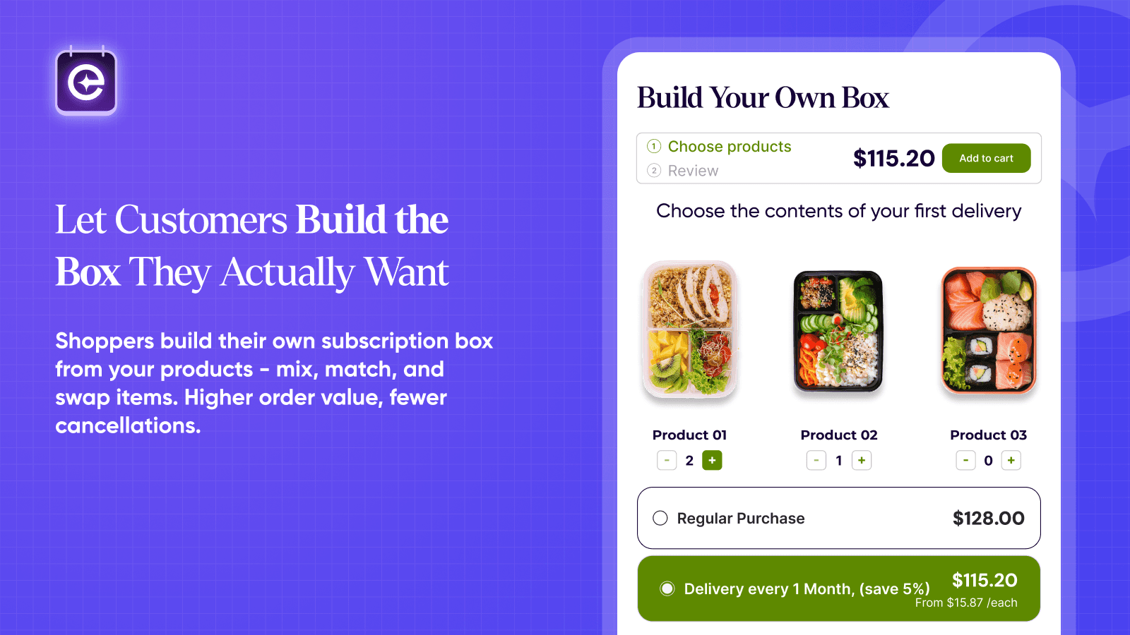 Build a Box, Box Builder, BYOB & Mix and Match Bundles