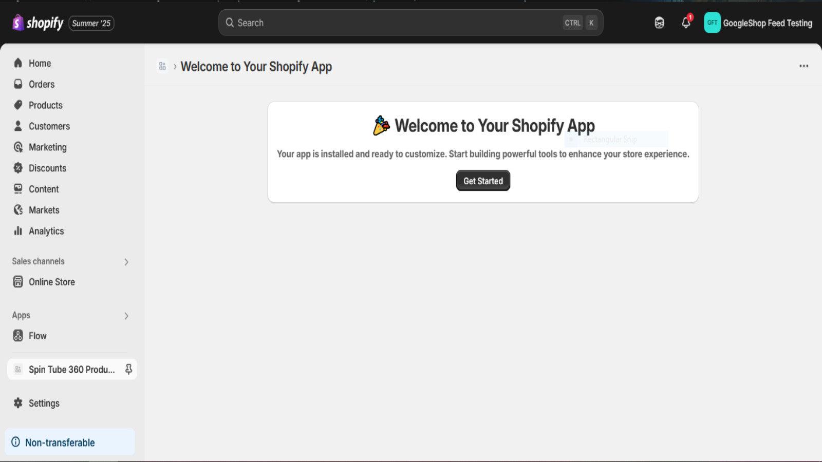 Click "Get Started" or "Product List" to view the product list.