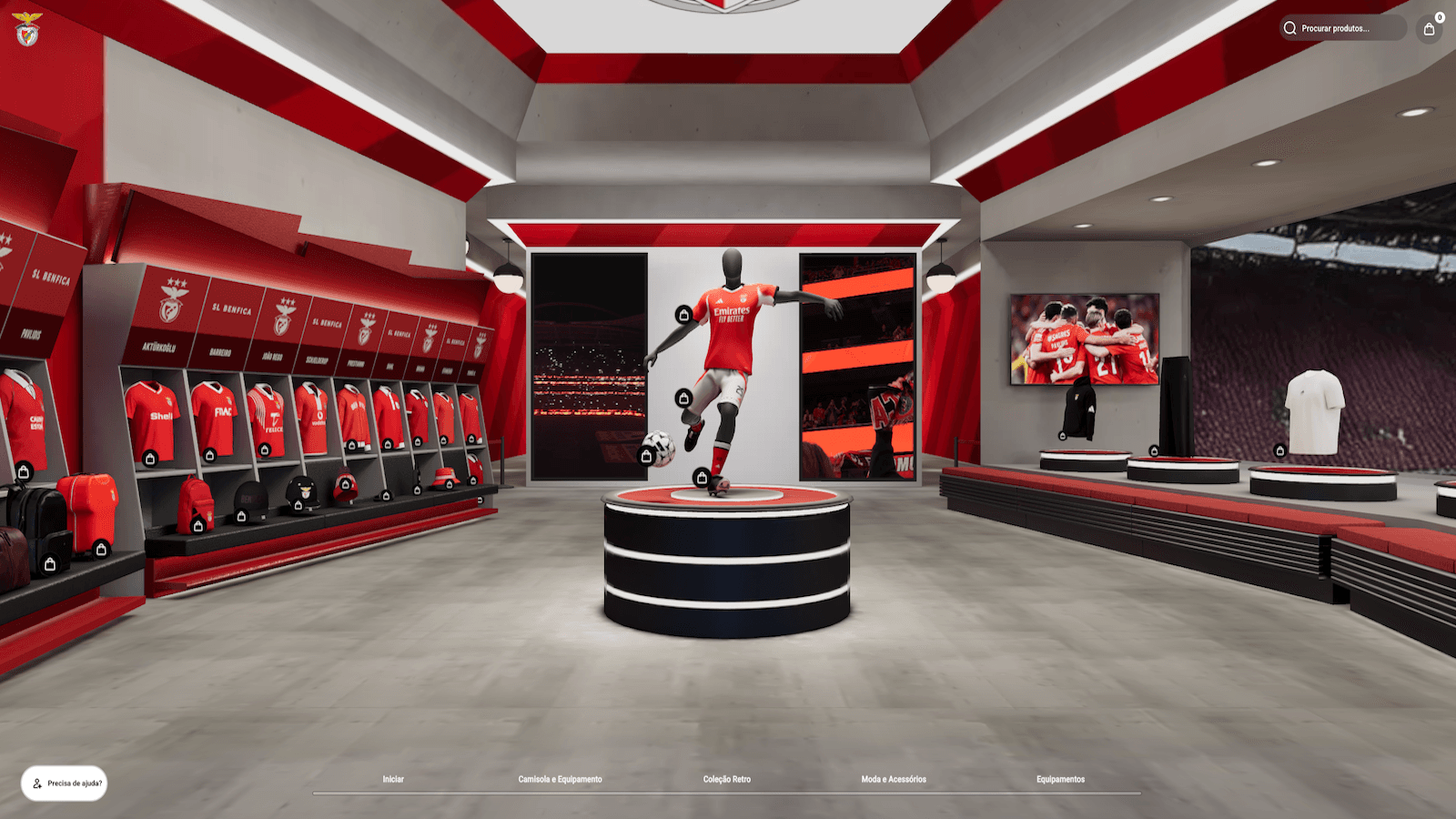 Virtual stores are accessible via browser on desktops.