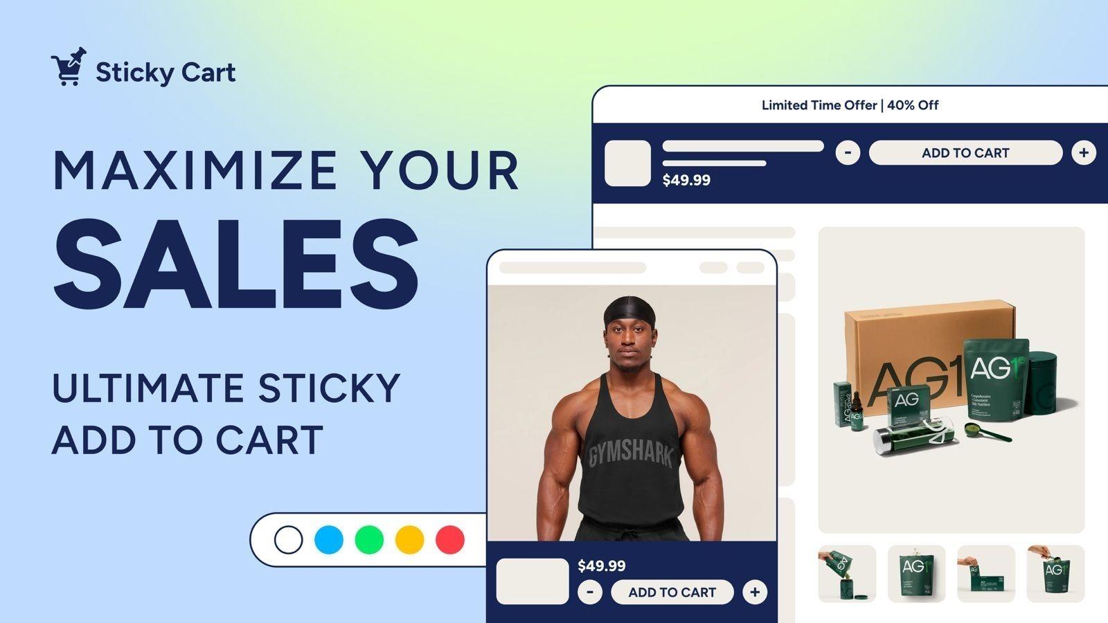 Sticky Add to cart announcement