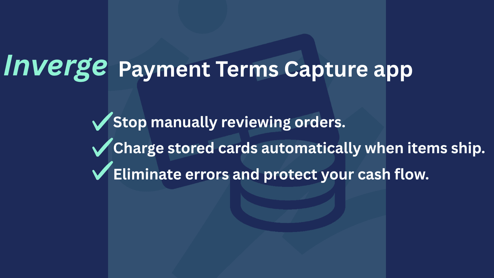 payment terms capture, auto charge stored cards on fulfillment