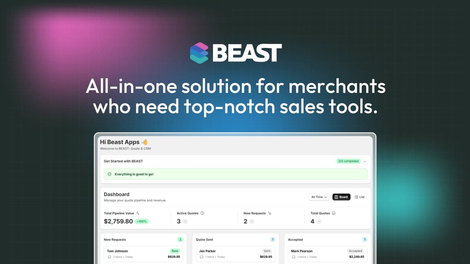 All-in-one solution for merchants who need top-notch sales tools