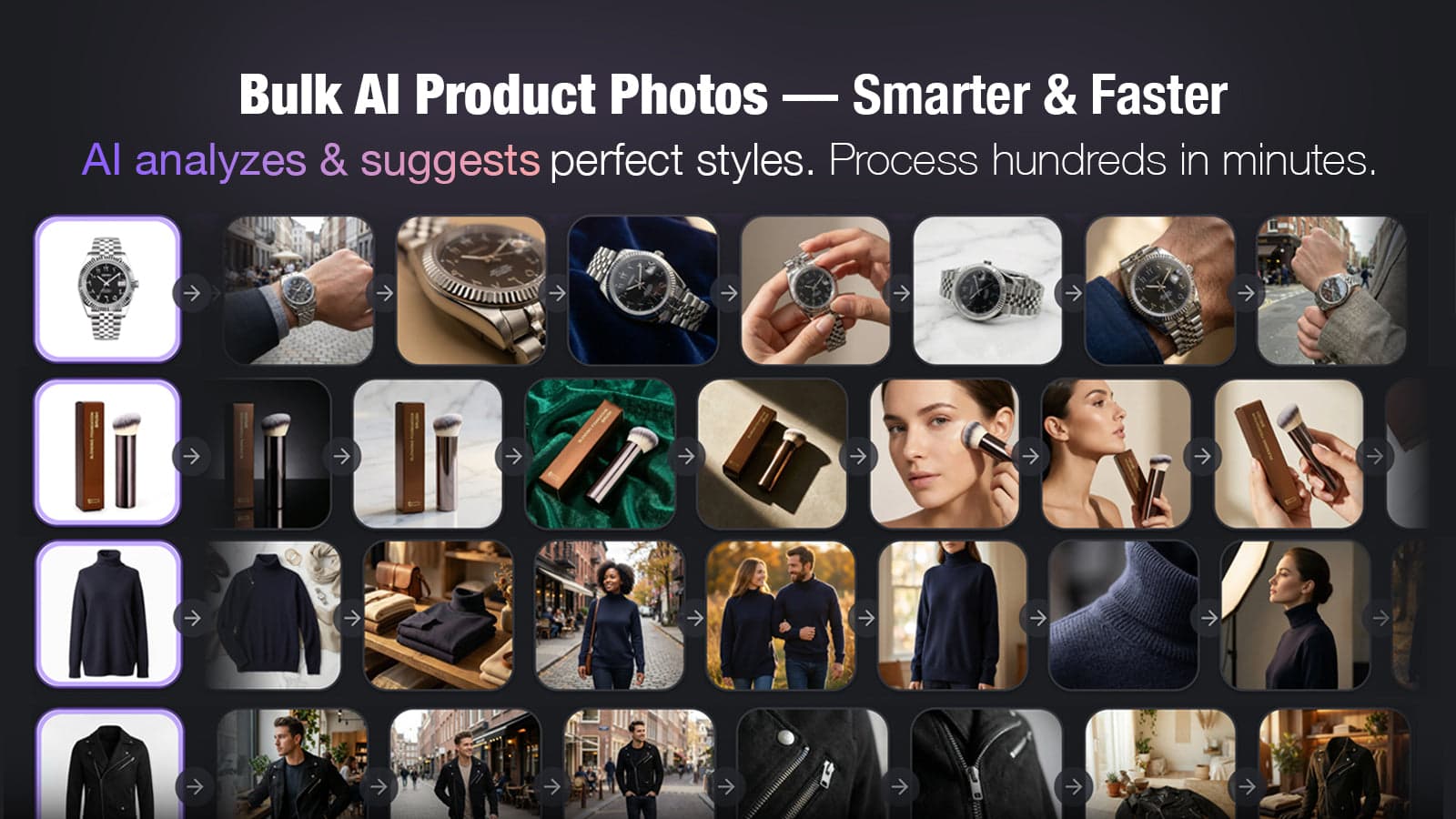 AI analyzes & suggests perfect styles.