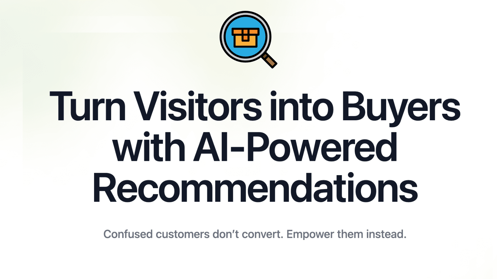 Turn Visistors into Buyers with AI-powered reccomendations