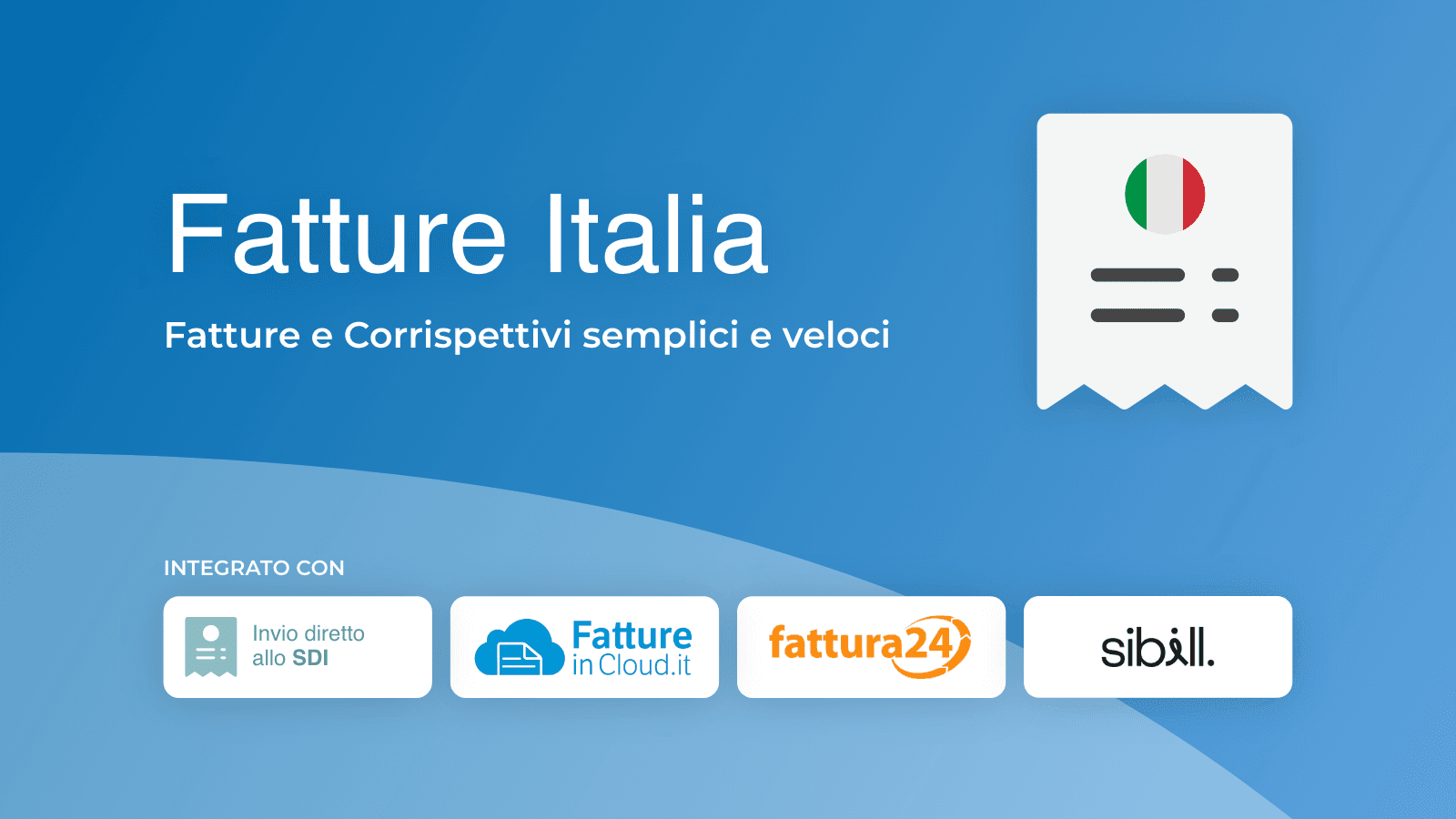 Fatture e Corrispettivi semplici e veloci