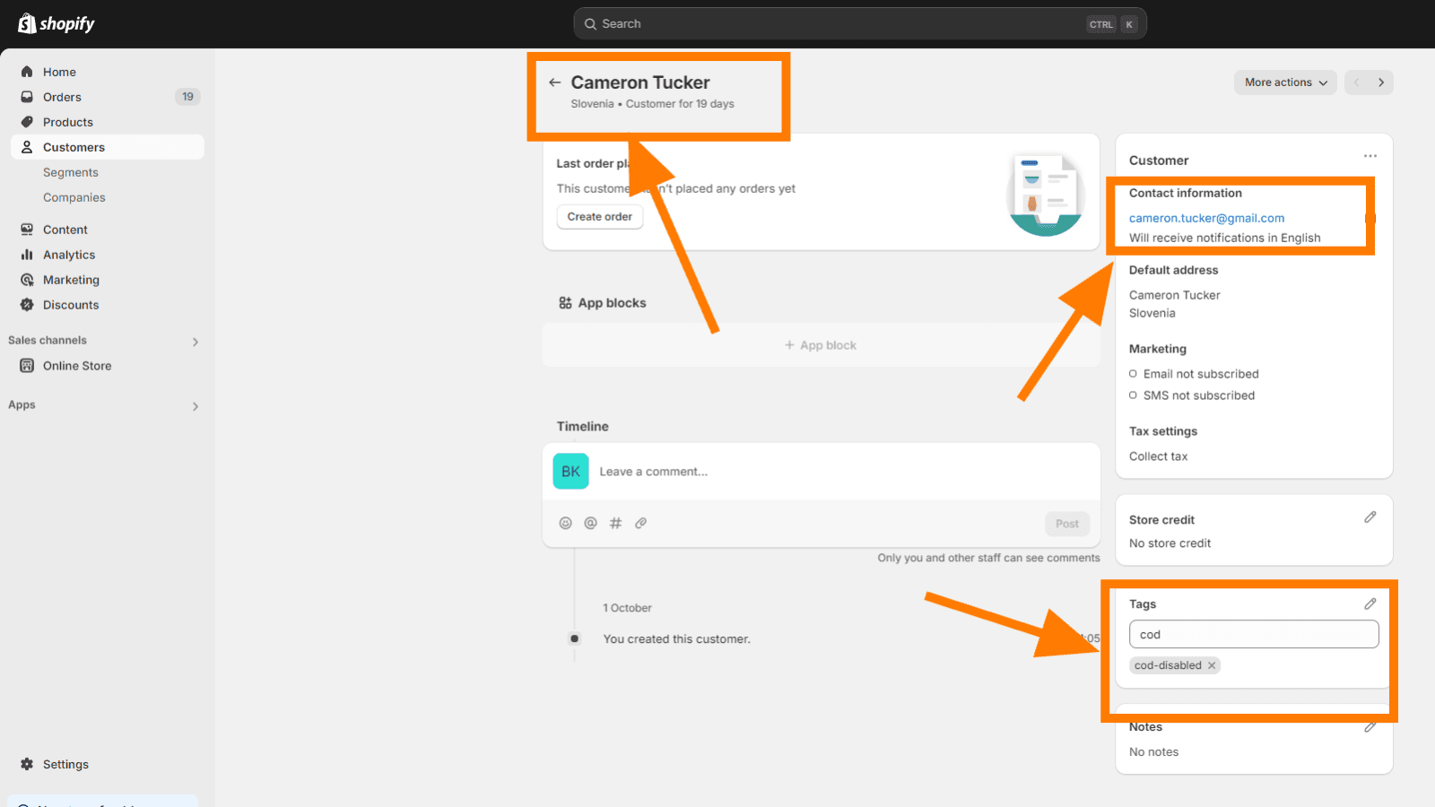 Added tag for disabling COD
