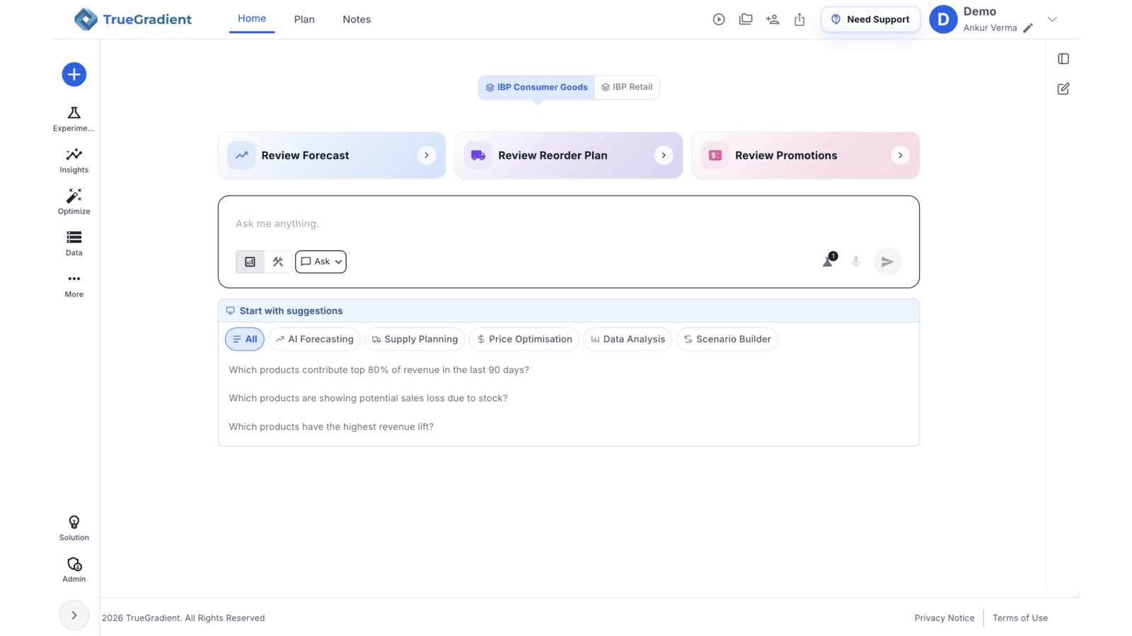 AI Powered Integrated Business Planning