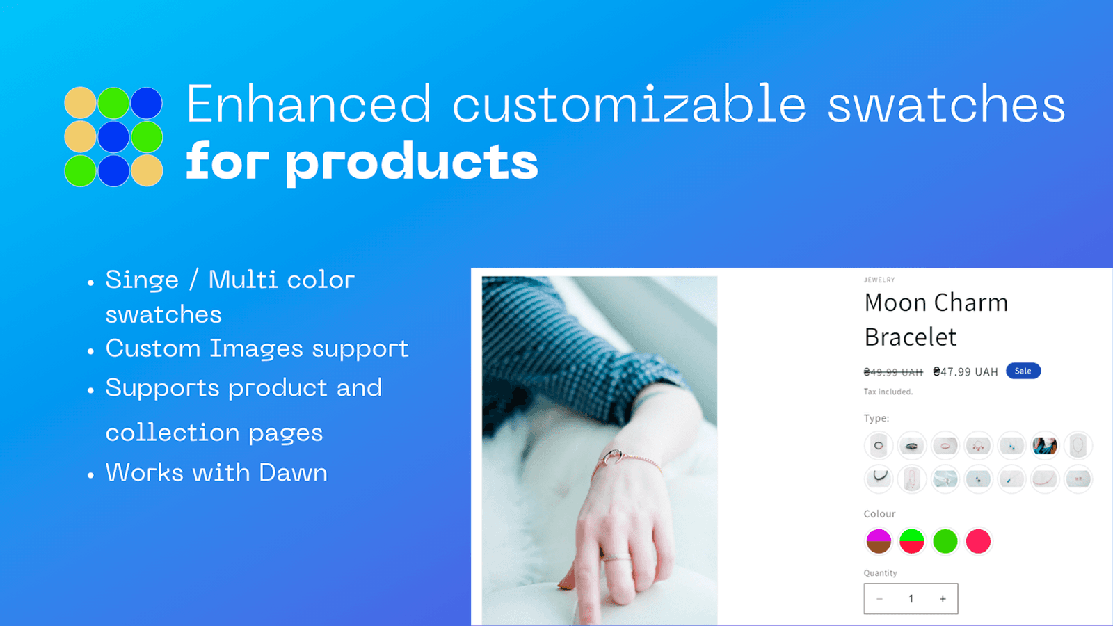 Advanced Product Swatches (Combined Listings) for Shopify