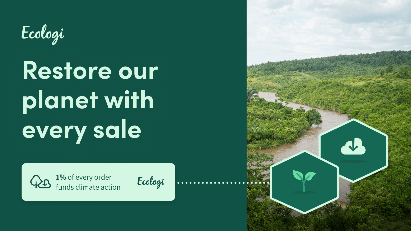 Restore our planet with every Shopify sale – Ecologi app