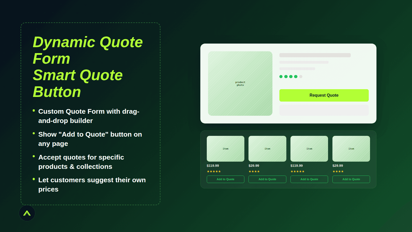 Request a quote form and button plugin