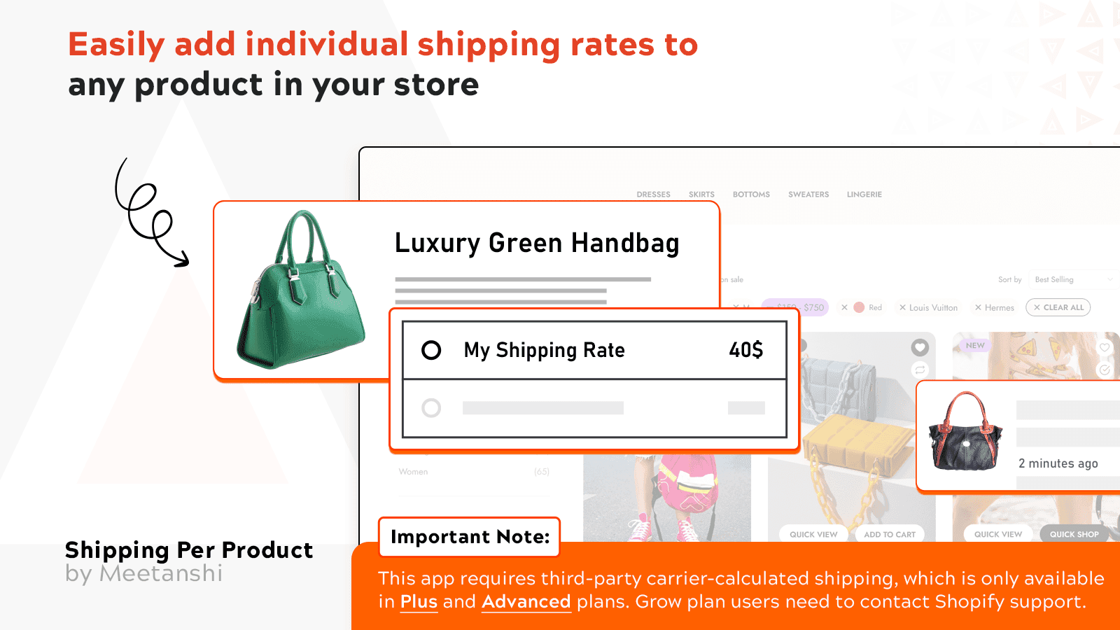 Meetanshi Shipping Per Item