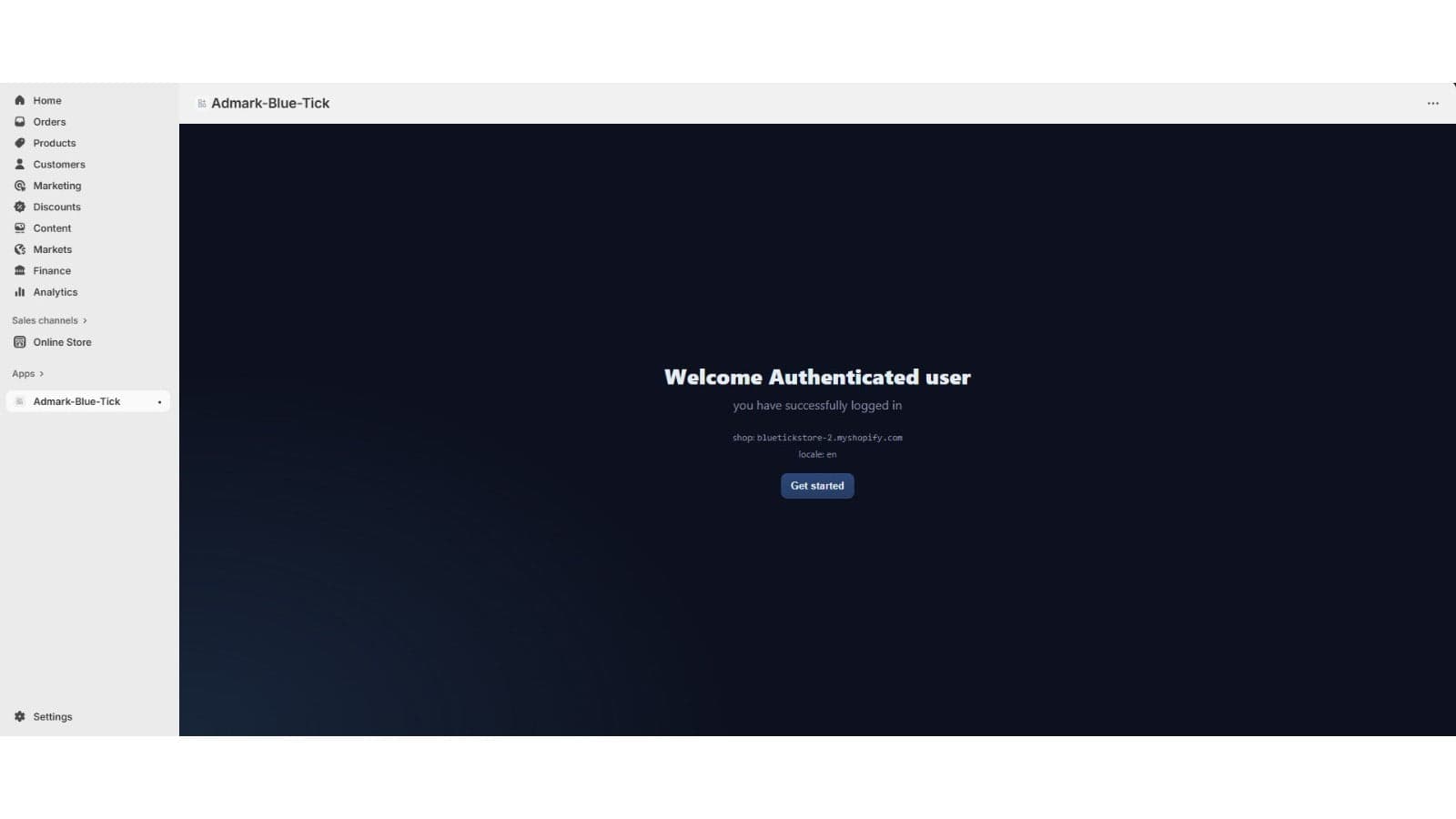 User get's Authenticated using HMAC when they visits main page.