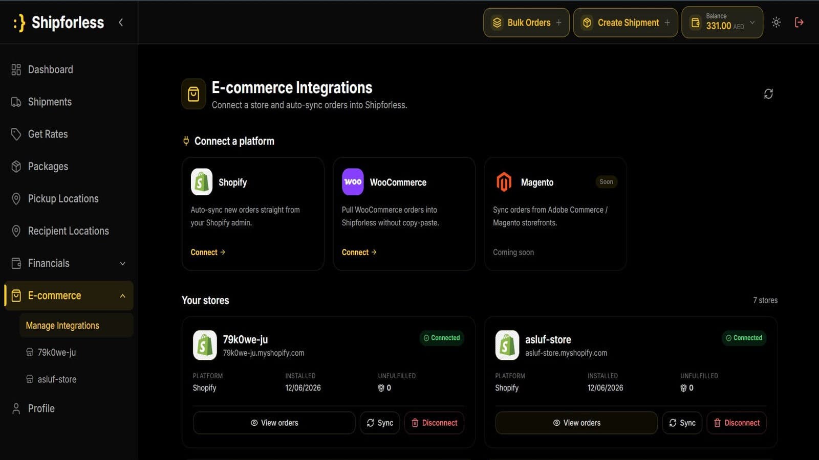 Manage Integrations