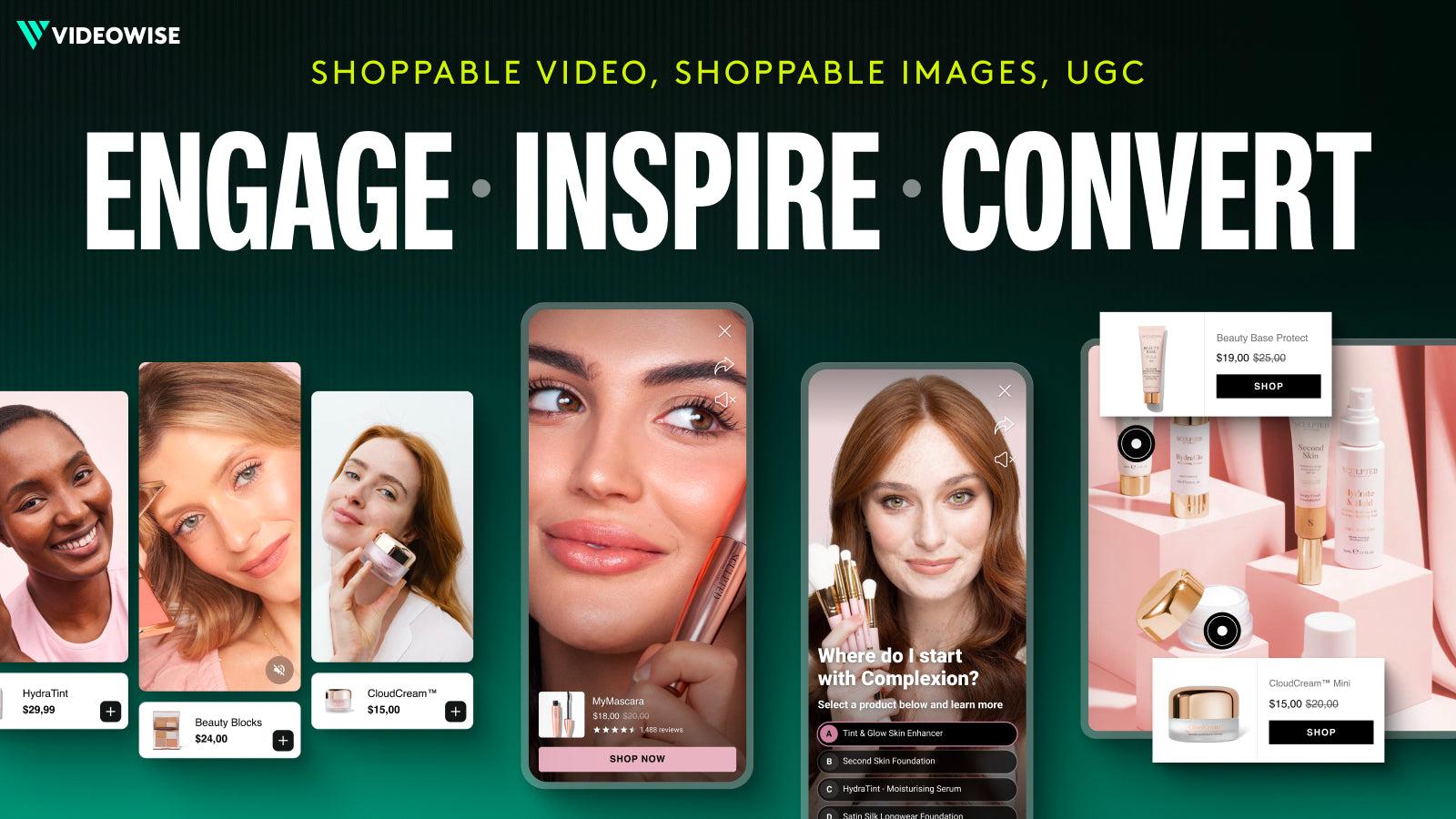 Shoppable videos and UGC, Livemeup, Bambuser, Firework, Tolstoy