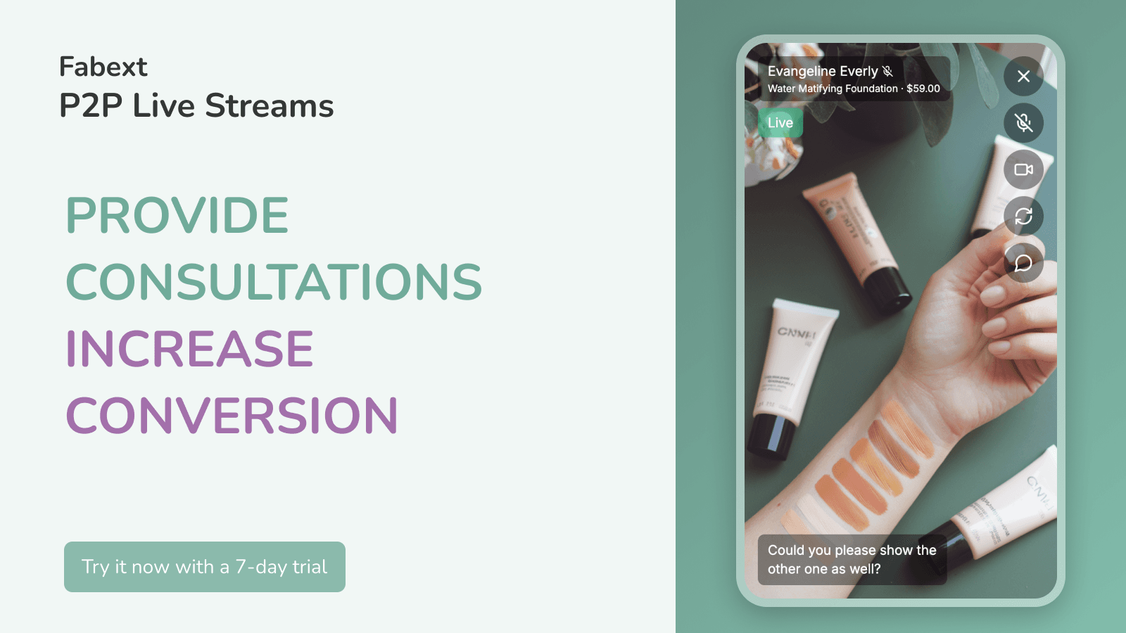 P2P Live Streams: personal video consultations