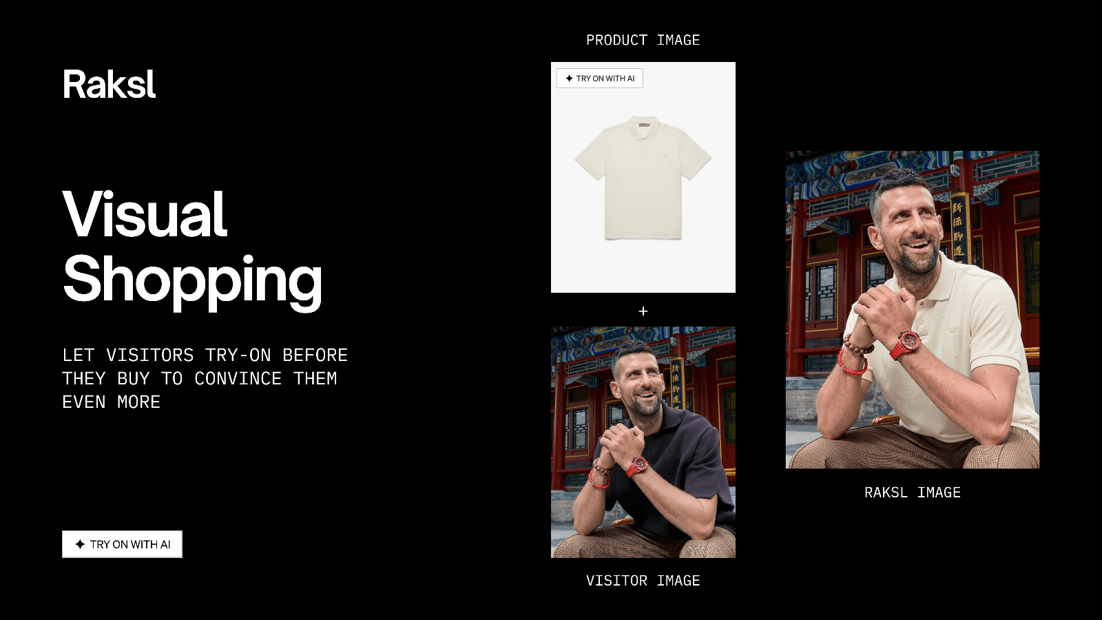 Raksl AI Virtual Try On - Visual Shopping