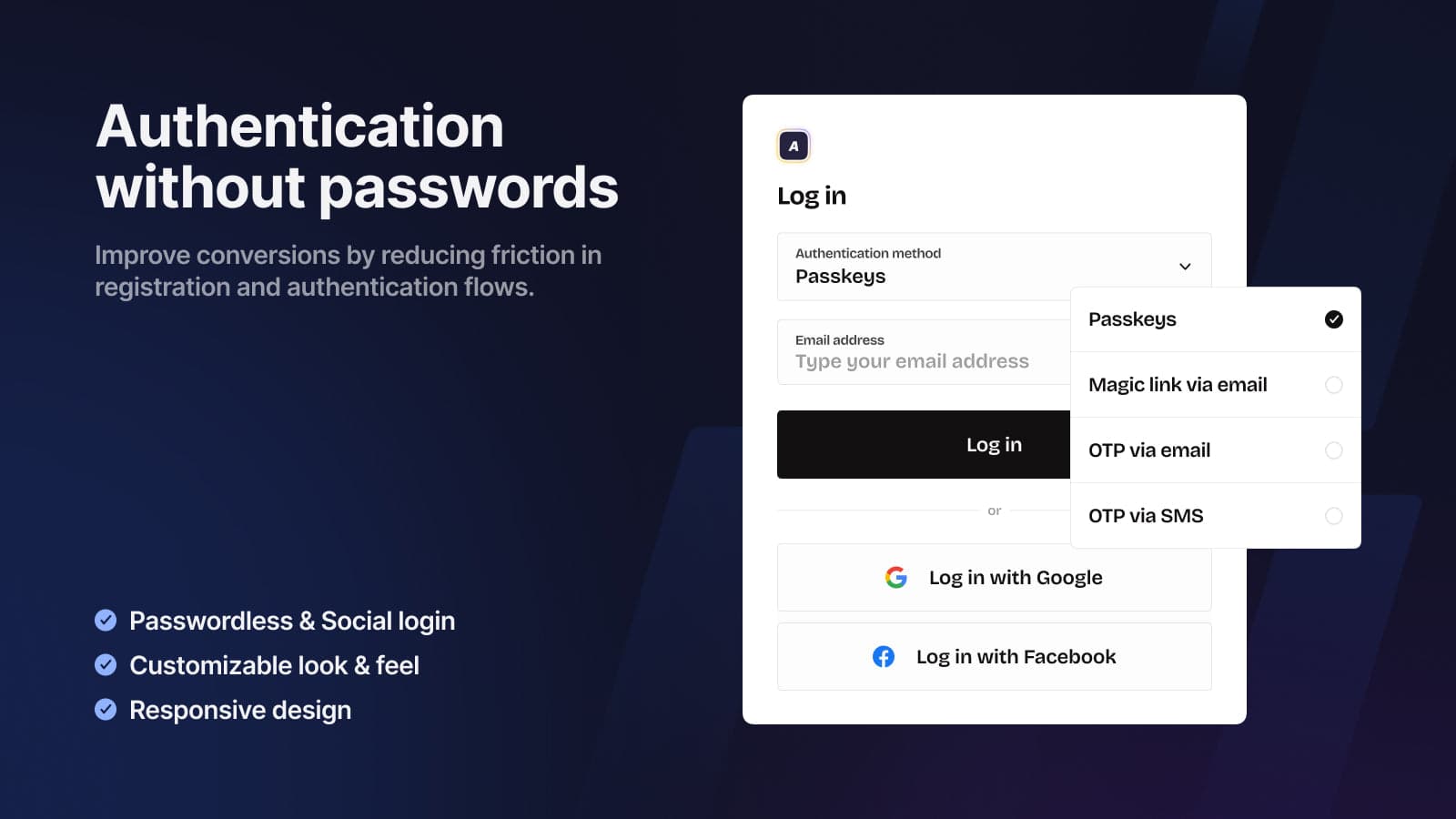 SlashID passwordless login
