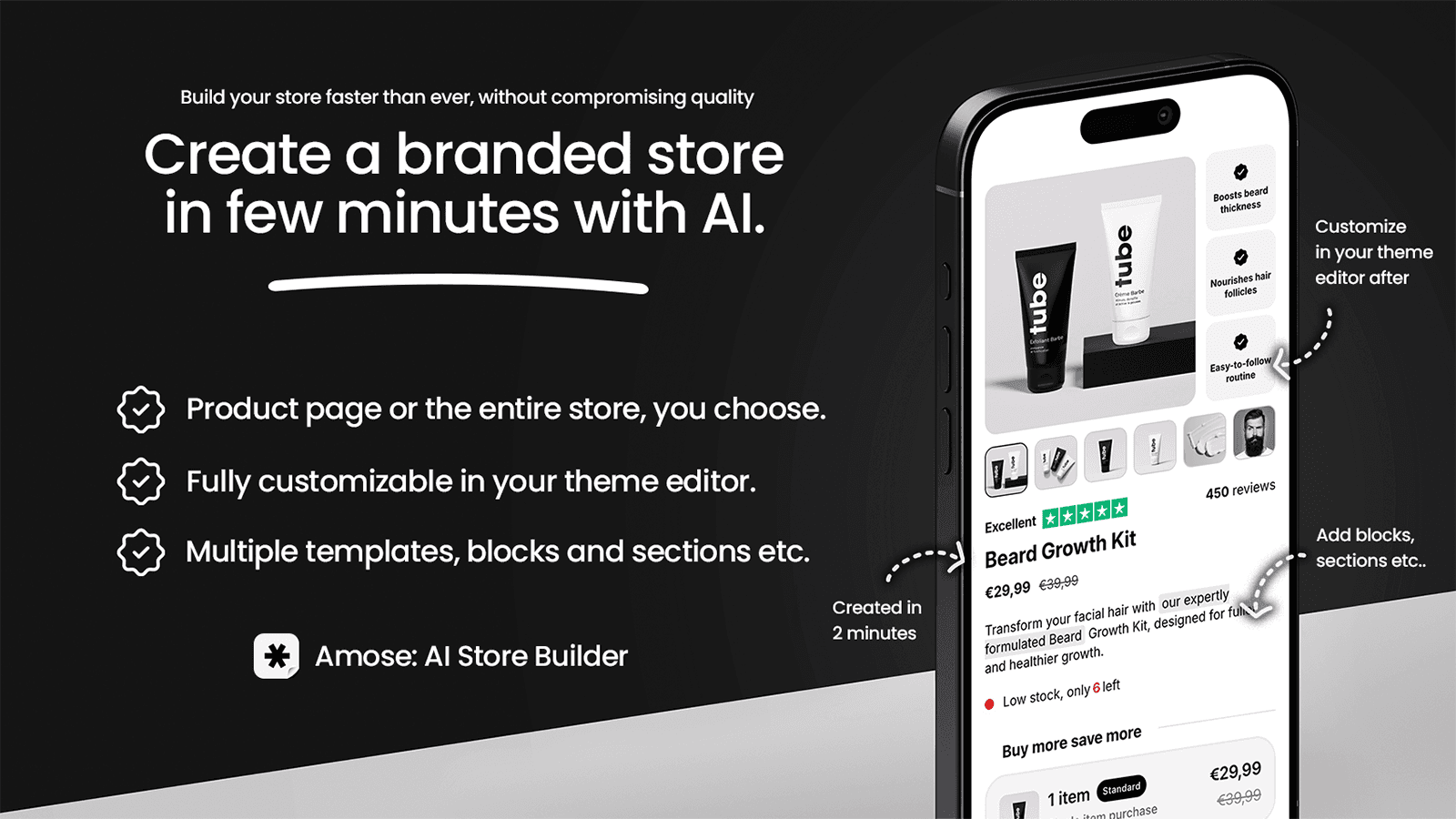 Amose AI Store Builder