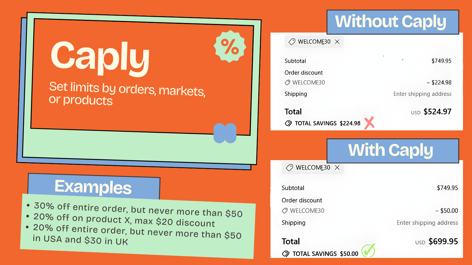 Caply - Discount Cap & Limits