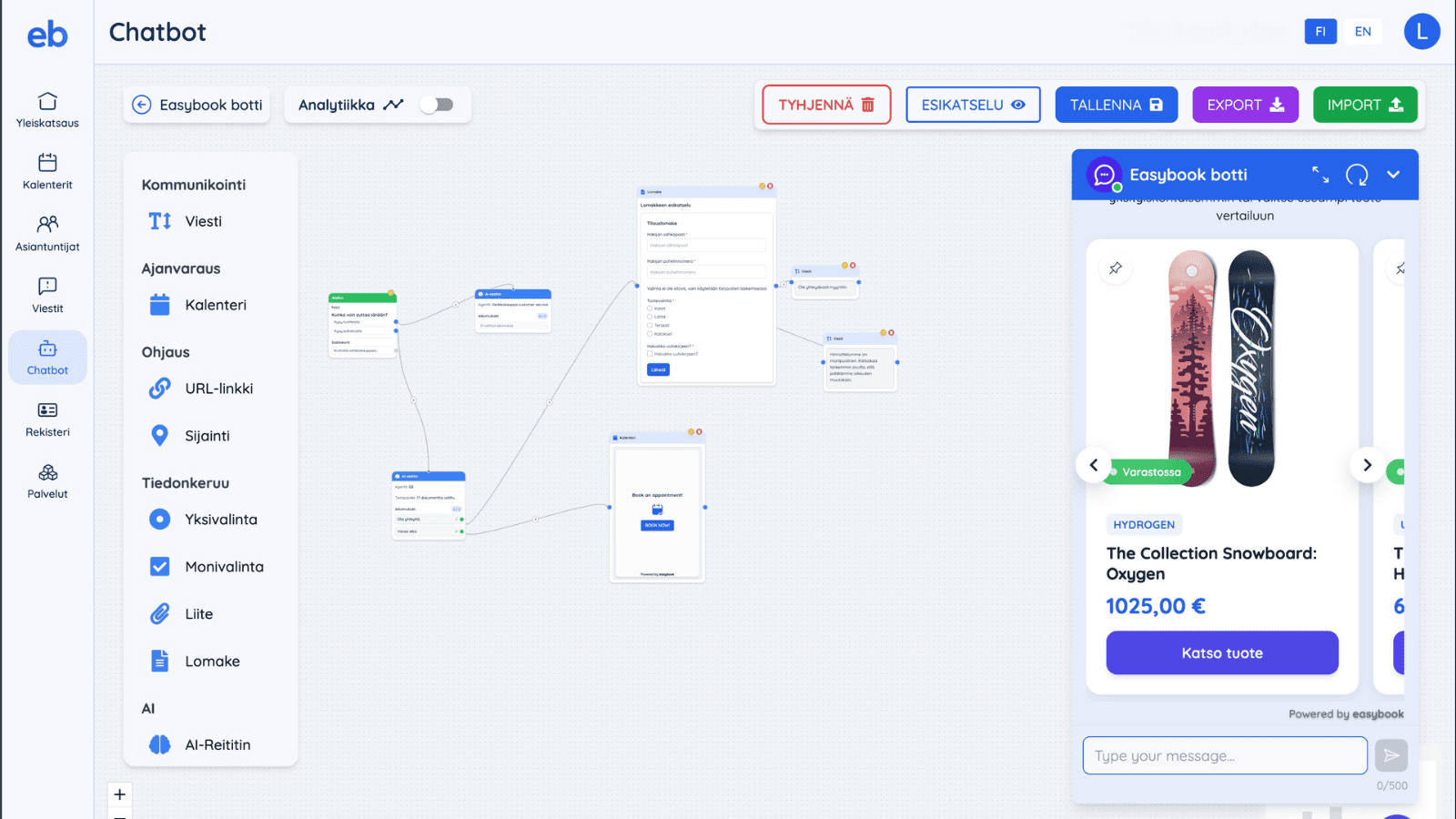 Easybook chatbot builder