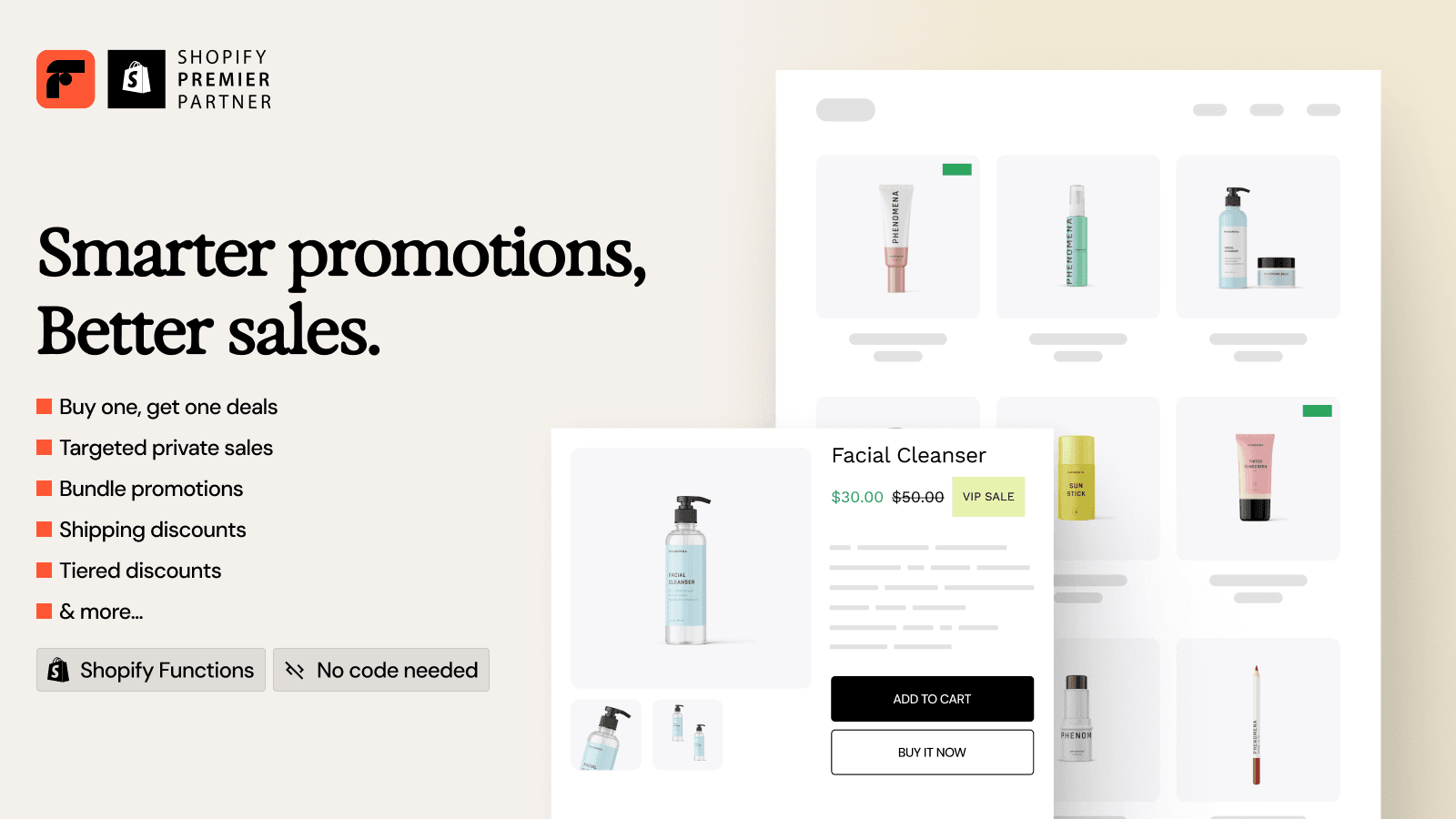 BOGO, VIP Sales, Promos, shipping discounts, and more